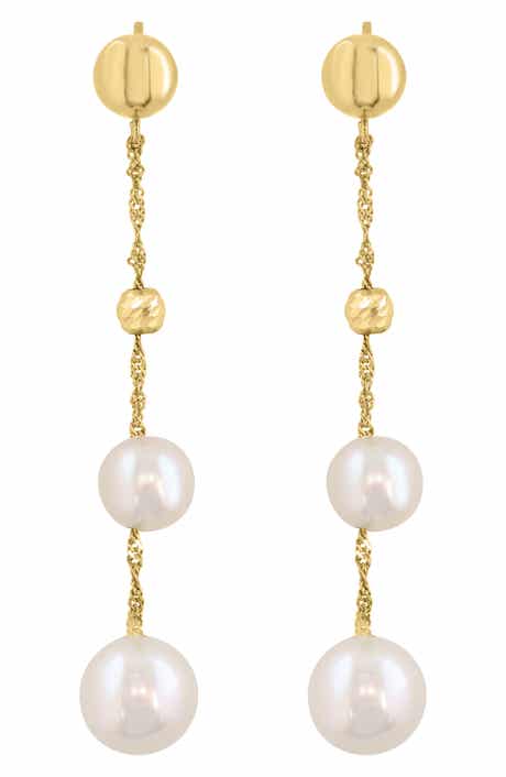 Freshwater Cultured Pearl Drop Earrings