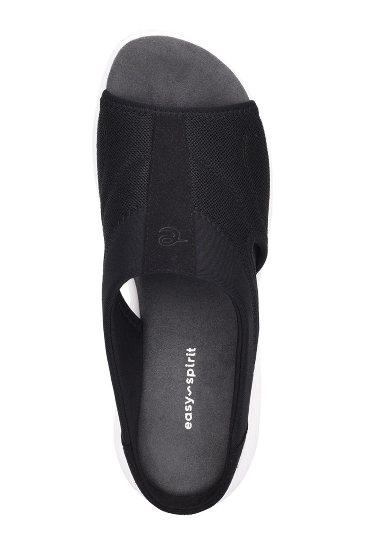 Easy Spirit Tine Slide Sandal, Alternate, color, Black