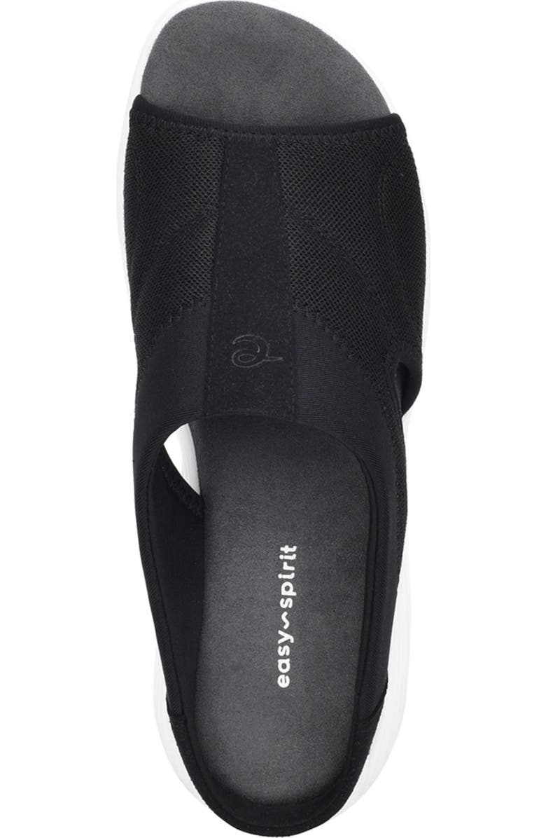 Easy Spirit Tine Slide Sandal, Alternate, color, Black
