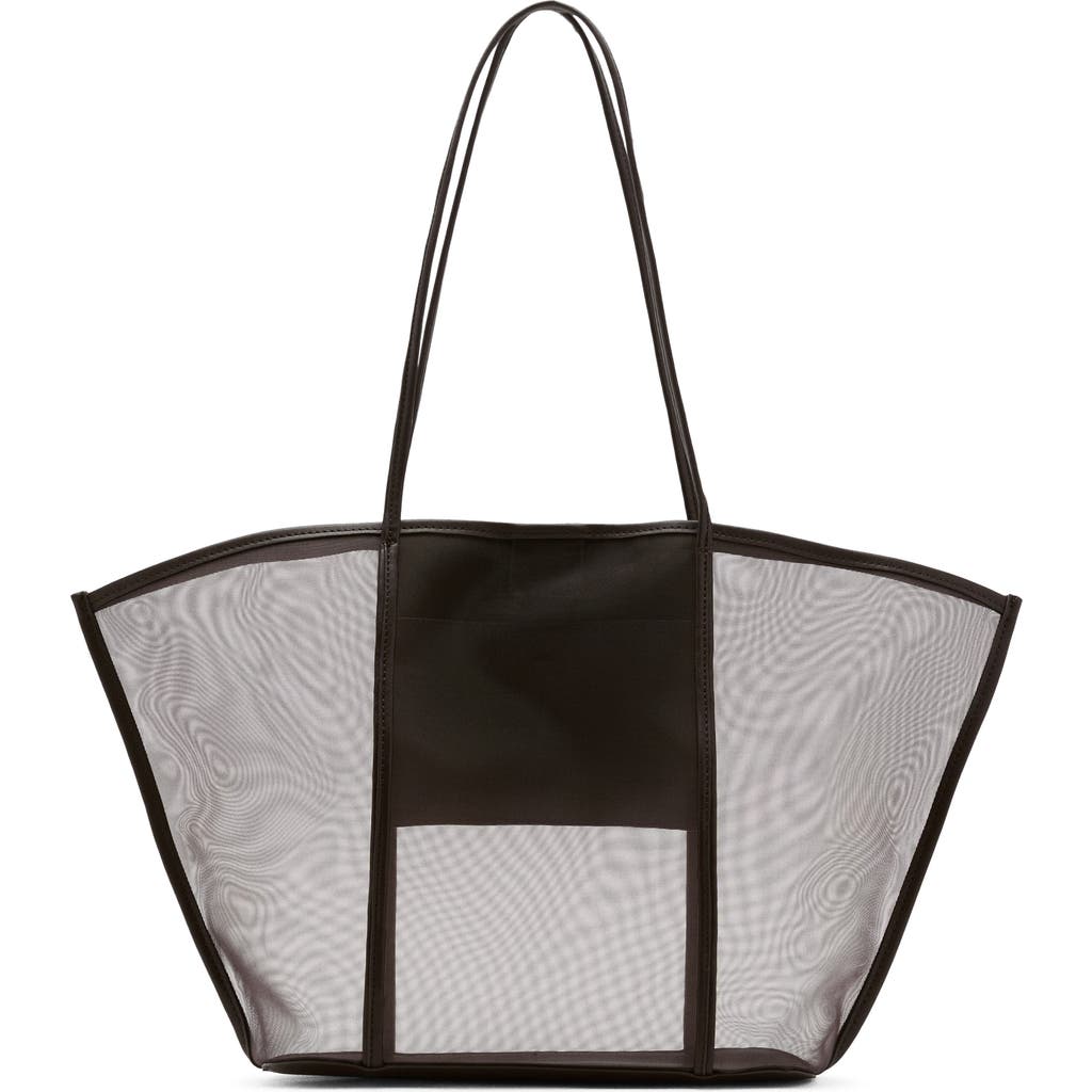Mango Larger Shopper Bag In Brown