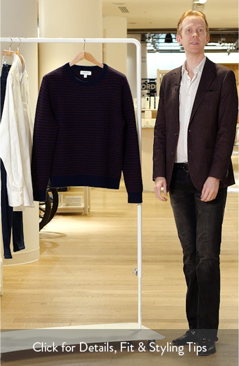 Stripe Cashmere Sweater, sales video thumbnail