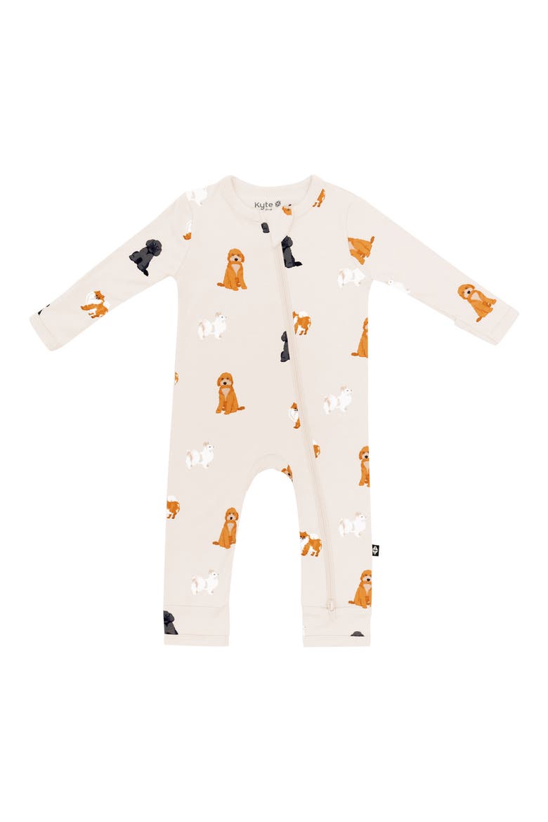 Kids' Dog Print Zip-Up Romper, Main, color, FLUFFY DOG