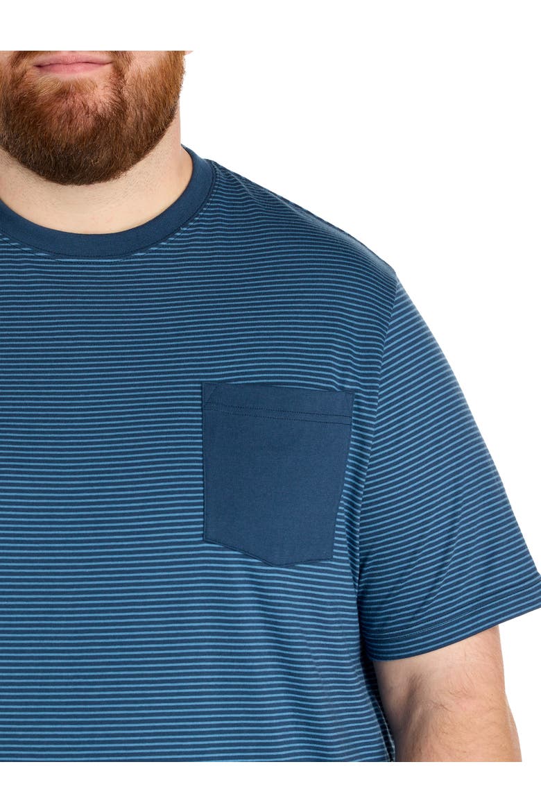 Big & Tall Moisture-Wicking Microstripe Pocket T-Shirt, Alternate, color, BIG DIPPER
