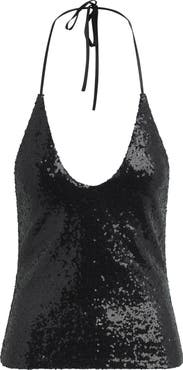 Favorite Daughter The Worth It Sequin Halter Top