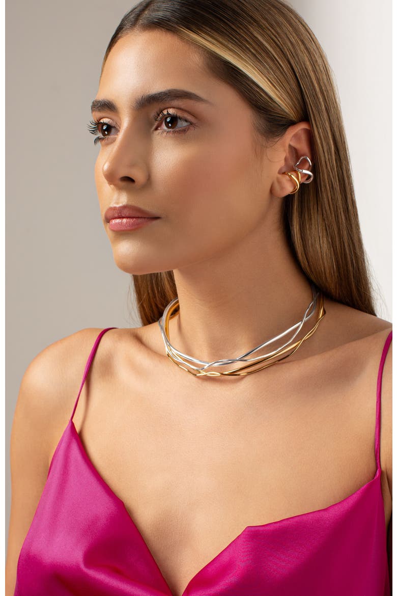 Cala ear cuff, Alternate, color, GOLD PLATE