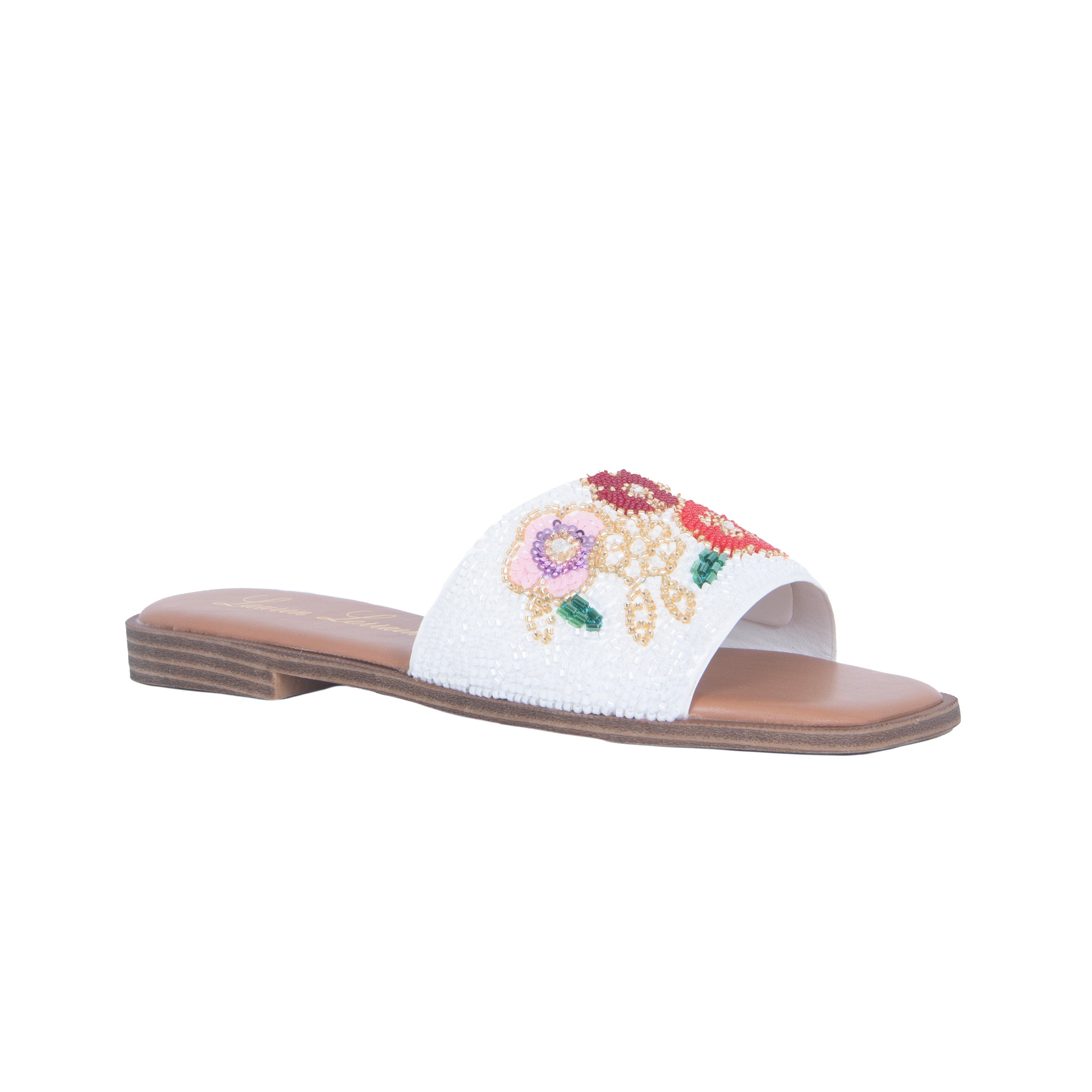 Lauren Lorraine Sally Sandals, Main, color, White