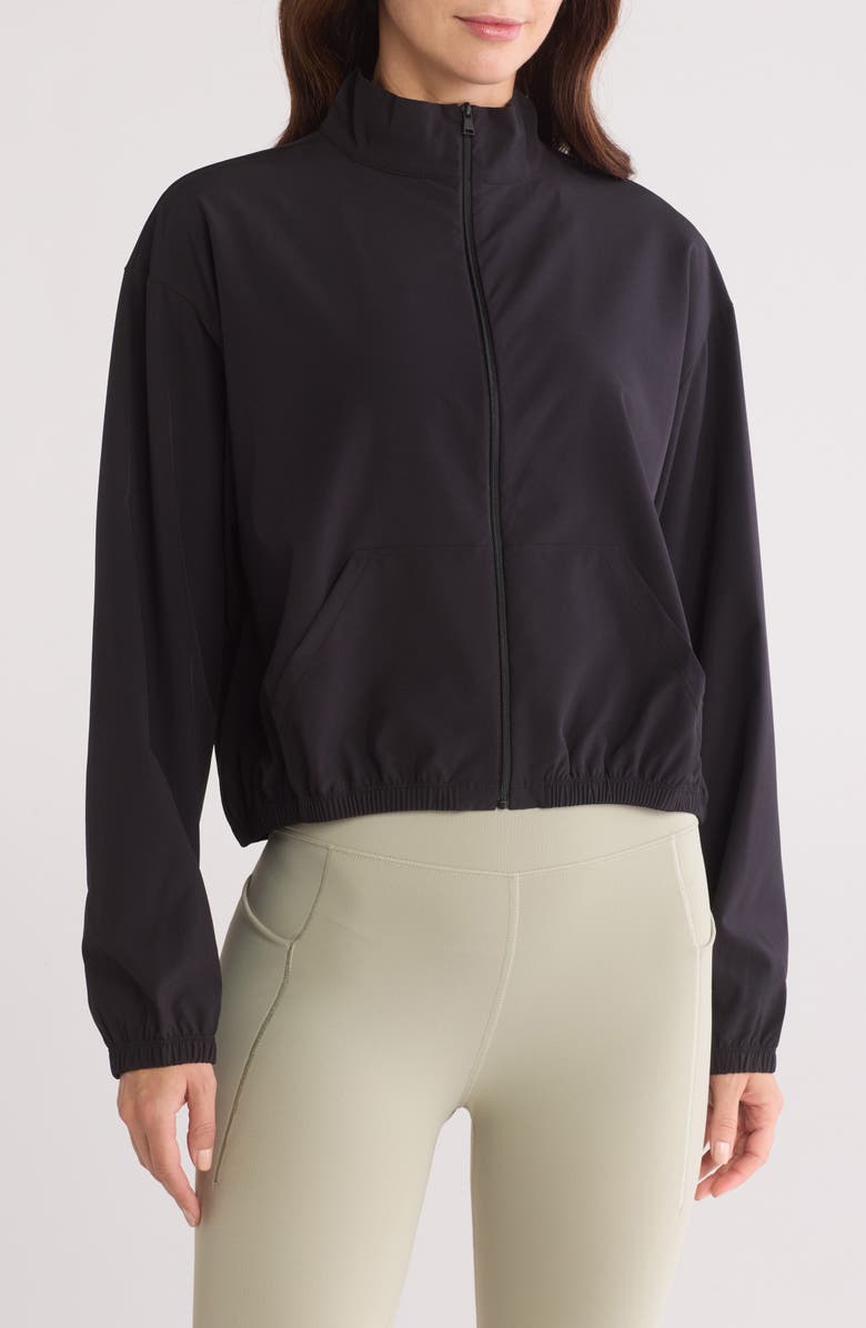 X by Gottex Zip Crop Jacket, Main, color,