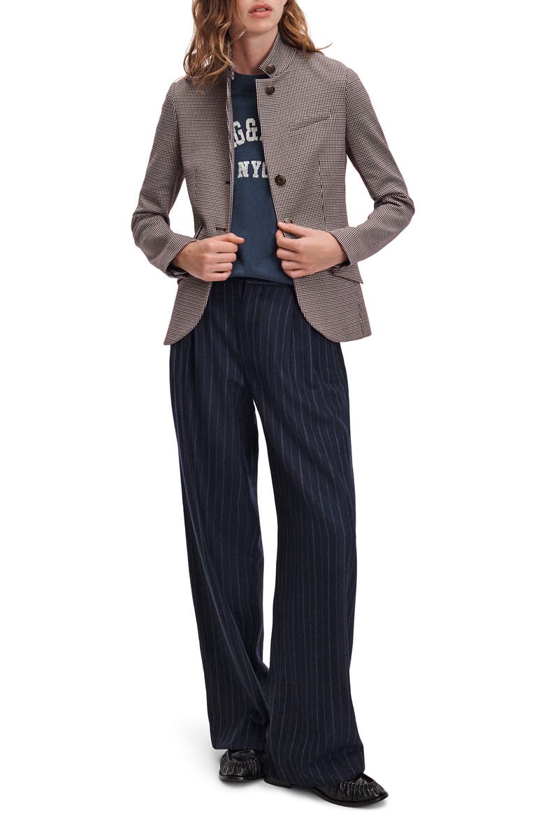 Slade Ponte Jacquard Blazer, Alternate, color, RED MULTI