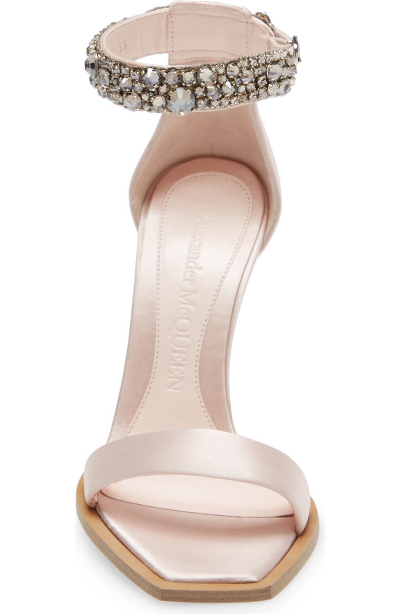 McQueen Crystal Strap Sandal, Alternate, color,