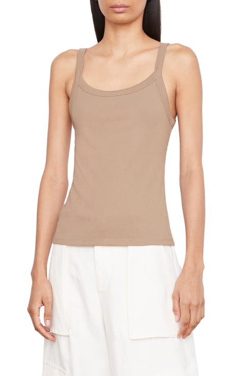 Rib Scoop Neck Tank Top