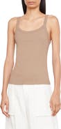 Vince Rib Scoop Neck Tank Top