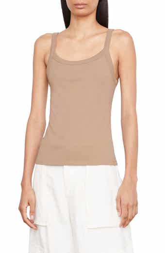 Vince Rib Scoop Neck Tank Top