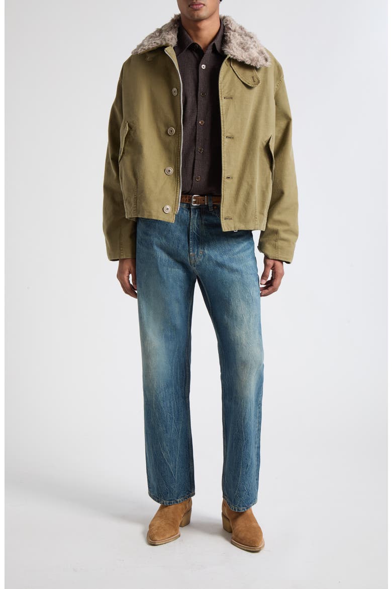 Aerial Jacket with Faux Fur Collar, Alternate, color, PIGMENT KHAKI
