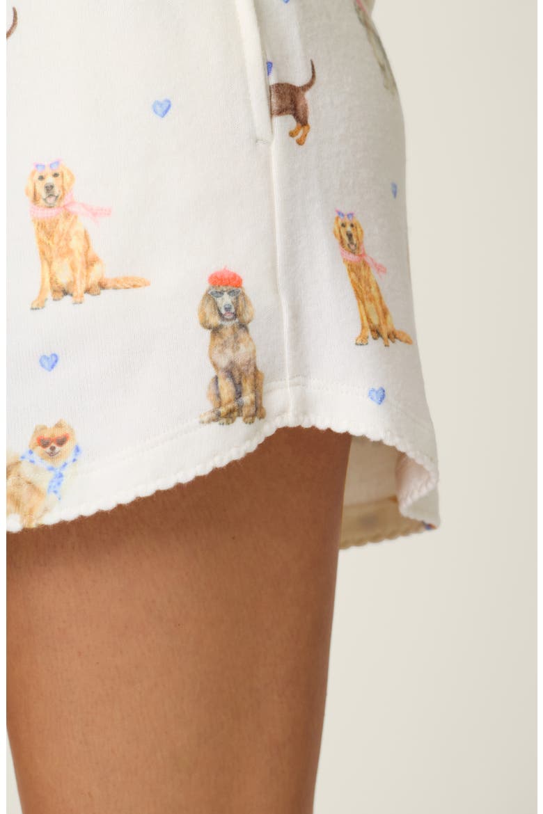 Meet Me in Pawris Sleep Shorts, Alternate, color, IVORY
