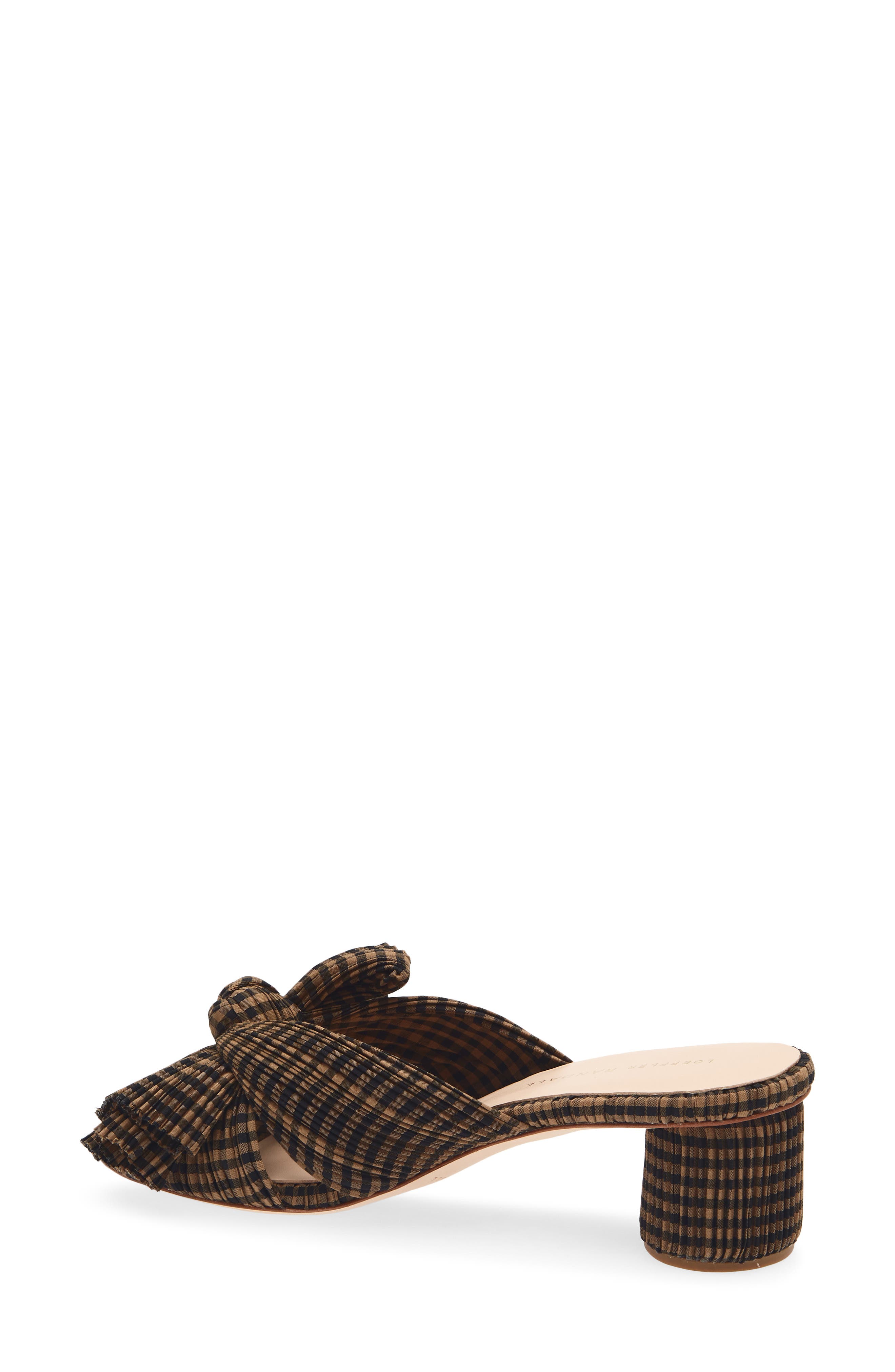 Loeffler Randall Emilia Slide Sandal, Alternate, color, Brown/ Black Check