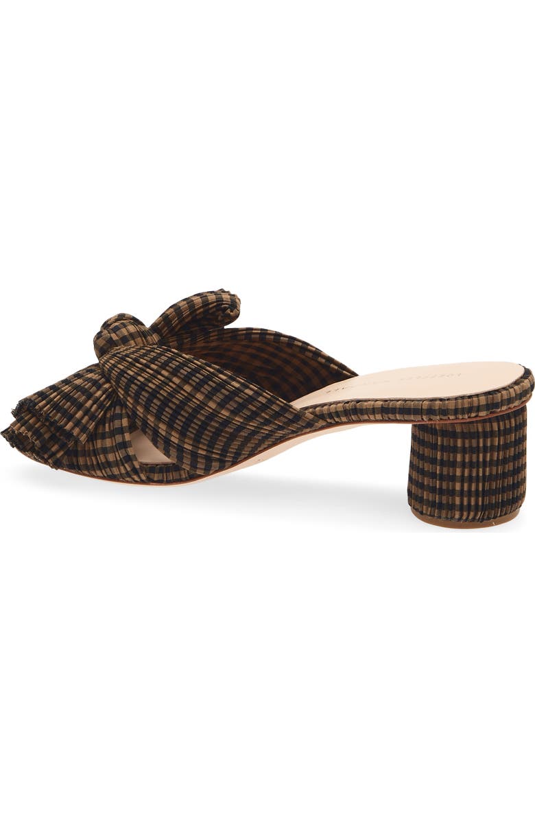 Loeffler Randall Emilia Slide Sandal, Alternate, color, Brown/ Black Check