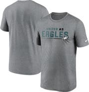 Nike Men's Nike Heather Gray Philadelphia Eagles Legend Team Shoutout Performance T-Shirt