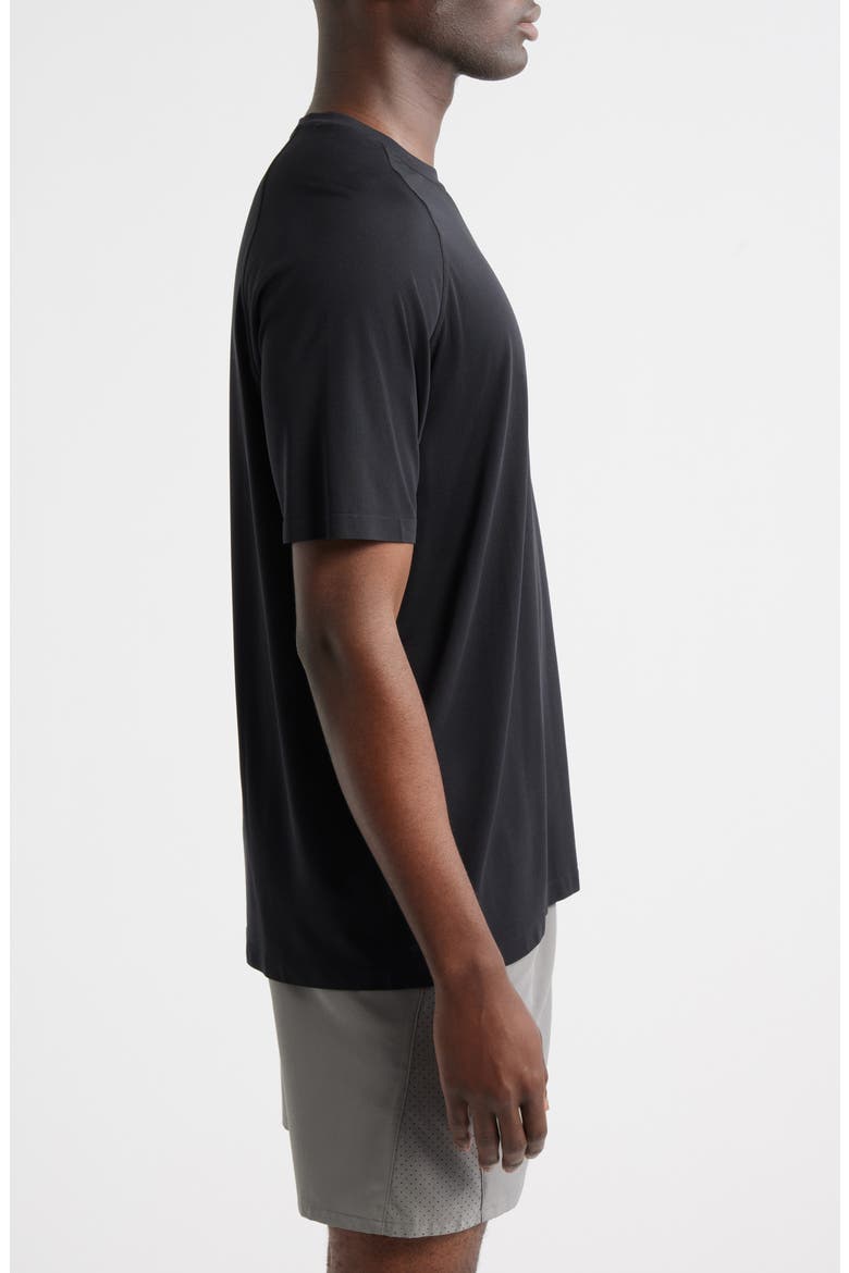 Stretch Raglan T-Shirt, Alternate, color, BLACK CAVIAR