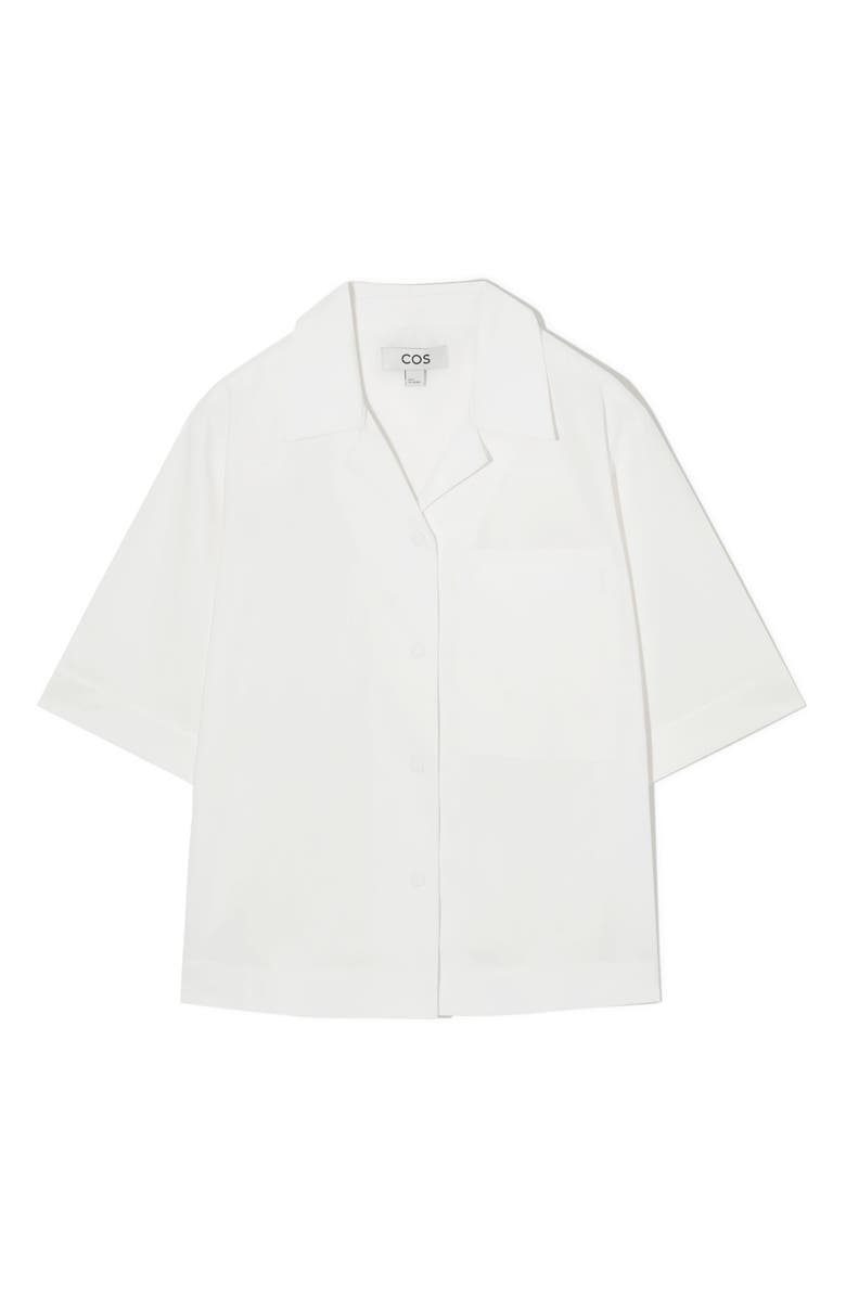 COS Boxy Short Sleeve Button-Up Shirt, Main, color,