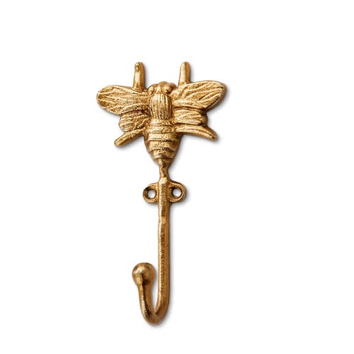 Tag Bee Wall Hook In Gold