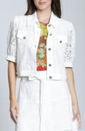 APNY Elbow Sleeve Lace Trucker Jacket