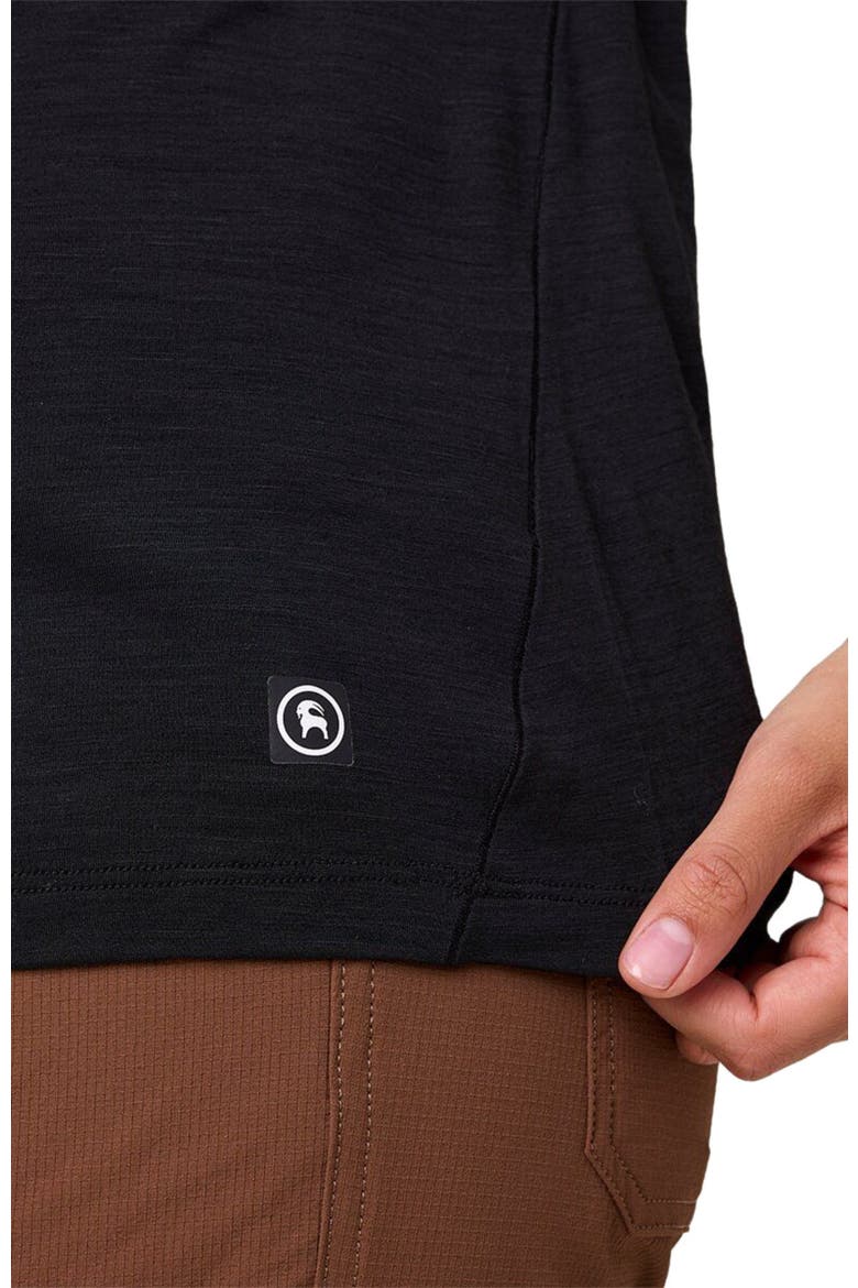Wasatch Adventure Rws Merino Lt-Wt Tech Tee - Women's, Alternate, color, Black