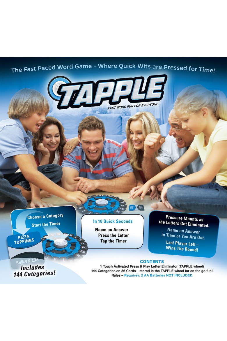 Tapple Fastpaced Family Word Party Game, Alternate, color, Multicolored