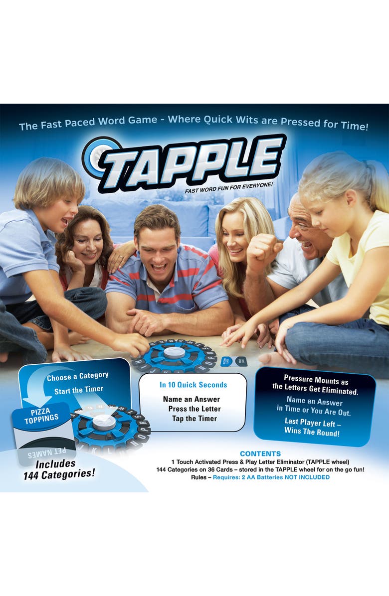 USAOPOLY Tapple Fastpaced Family Word Party Game, Alternate, color, Multicolored
