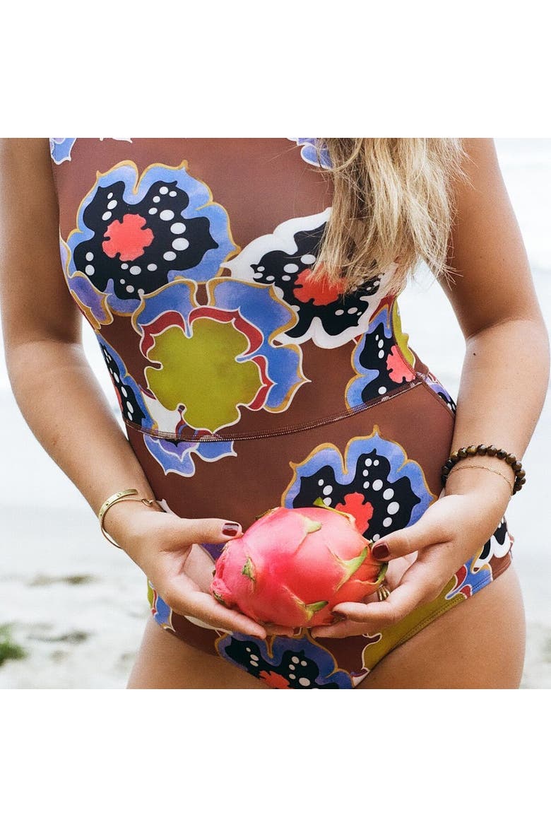 Lido One-Piece Swimsuit - Women's, Alternate, color, Anemone (RC-SKIN)