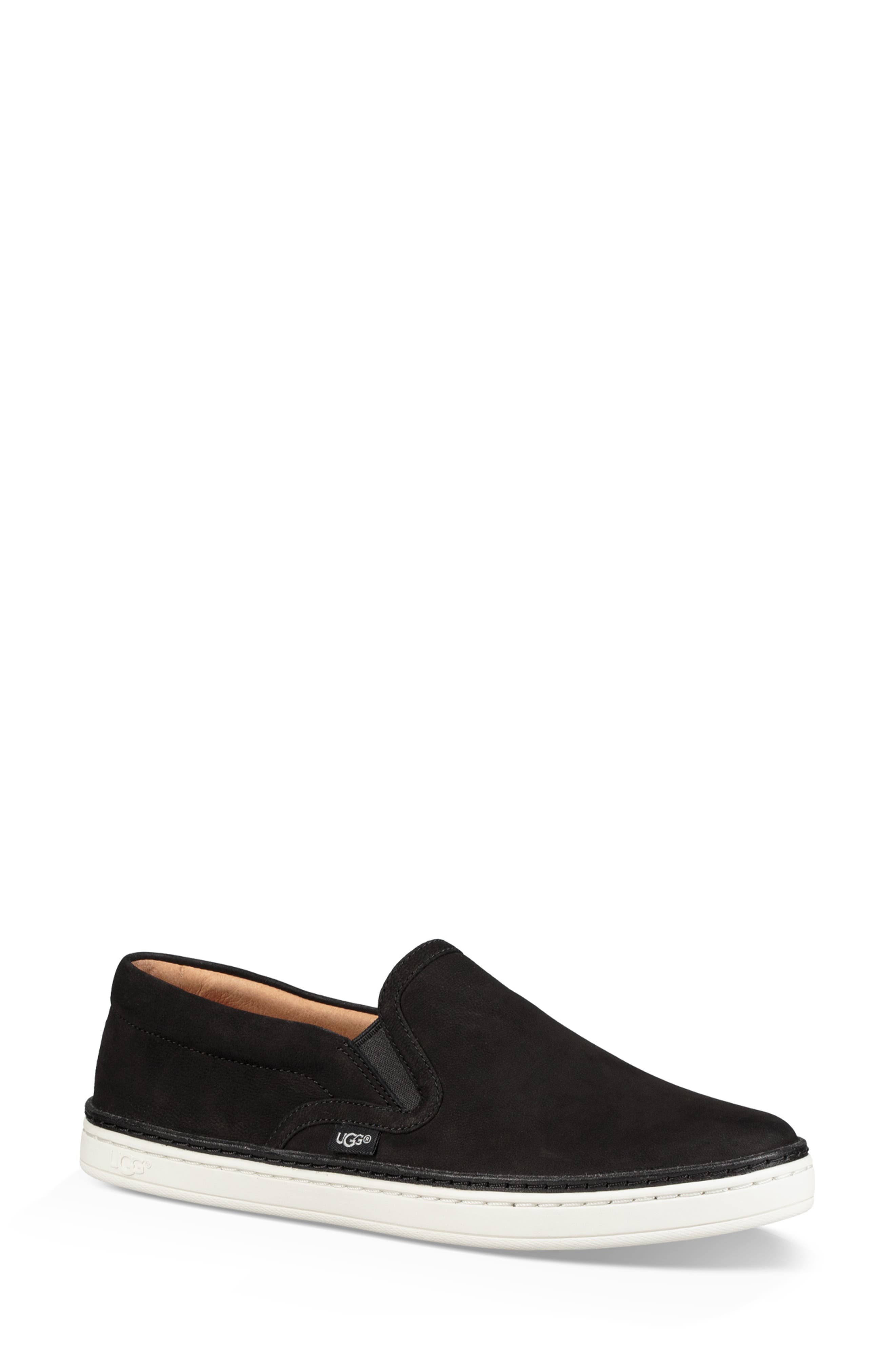 Soleda Slip-On Sneaker, Main, color, BLACK LEATHER