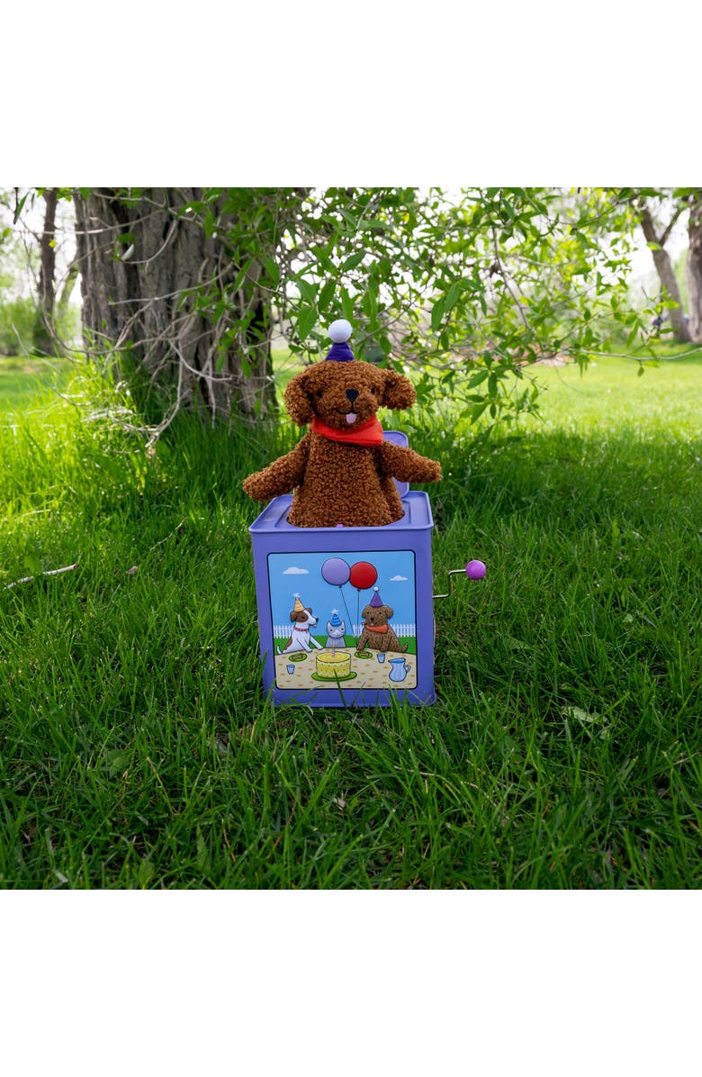 Jack Rabbit Creations Birthday Puppy Jack In The Box Toy, Alternate, color, Multicolored