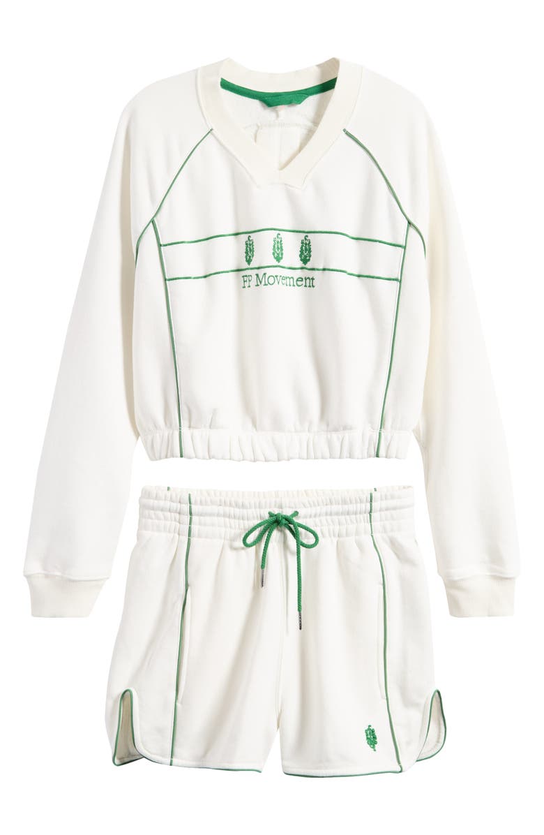 Free People Seeing Double Sweatshirt & Shorts Set, Alternate, color, 