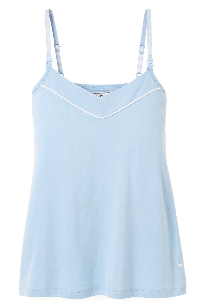Luxe Pima Cotton Maternity/Nursing Camisole, Main, color, PERIWINKLE