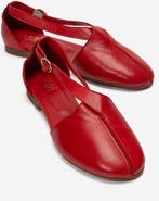 Forever & Always Shoes Fable Leather Side Cut Ballet Flat