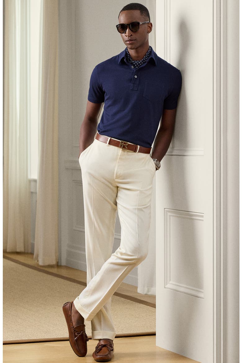 Cotton & Cashmere Pocket Polo, Alternate, color, CLASSIC CHAIRMAN NAVY