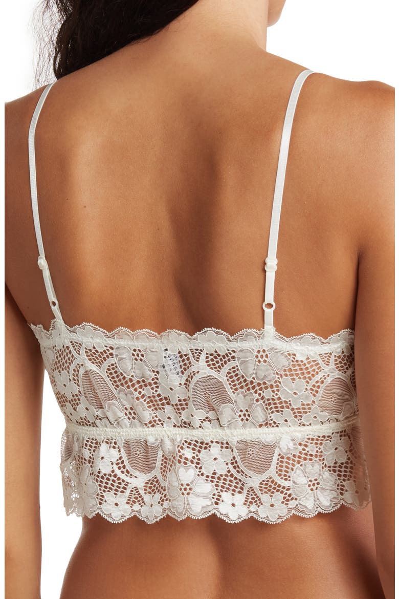 Lace Spaghetti Strap Bralette, Alternate, color, IVORY