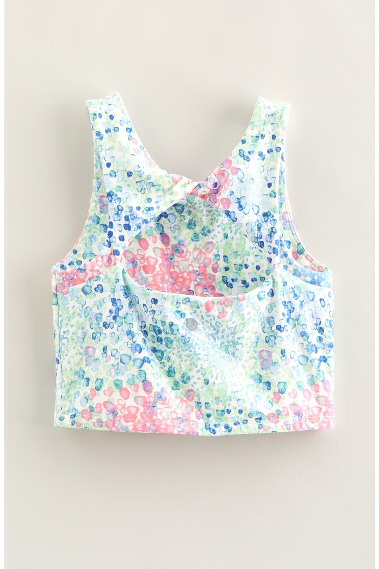 Kids' Twist & Turn Tank, Alternate, color, GREEN VERDE RAINBOW PEBBLES