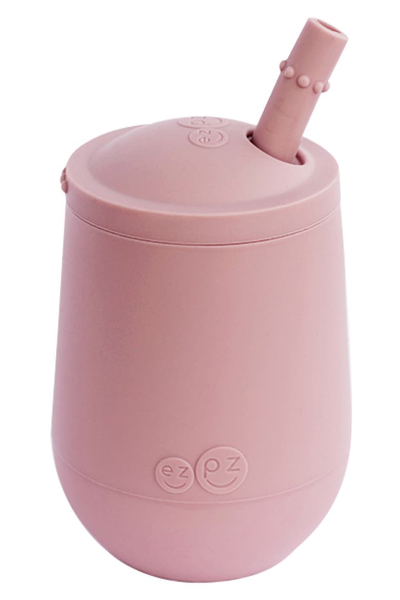Mini Cup & Straw, Main, color, BLUSH
