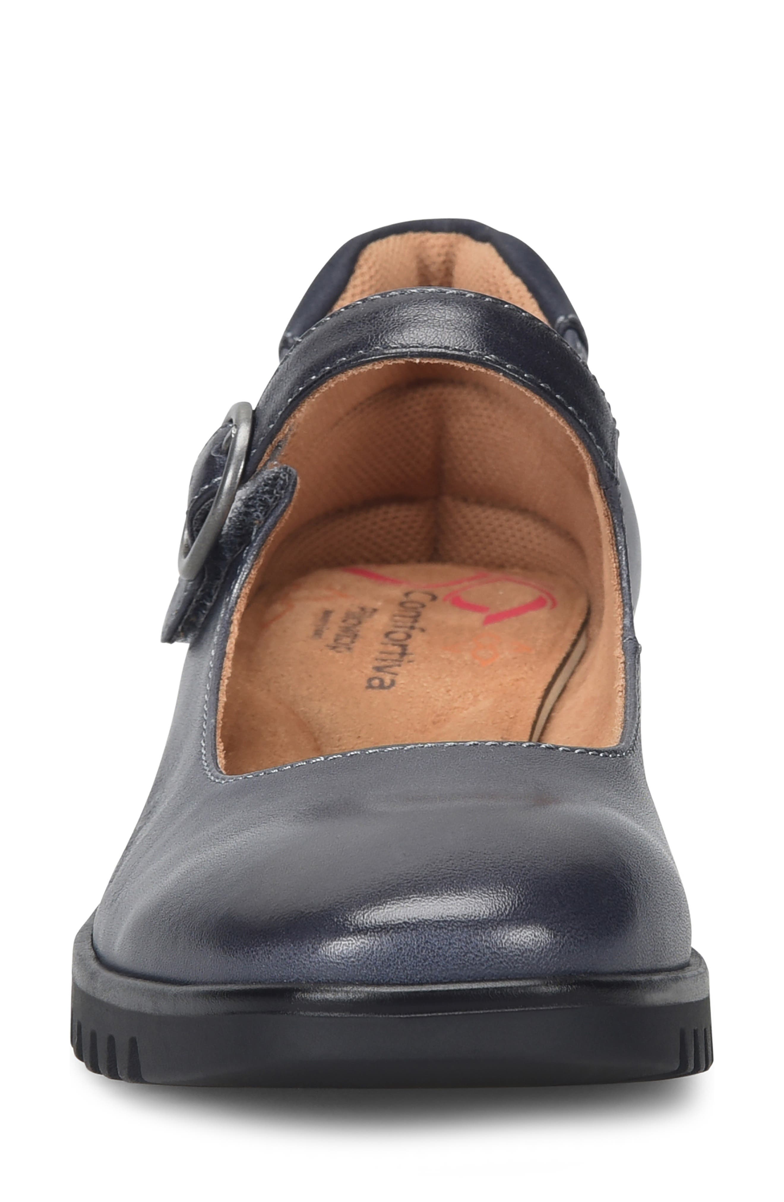 Comfortiva Debbie Mary Jane Wedge, Alternate, color, Sky Navy