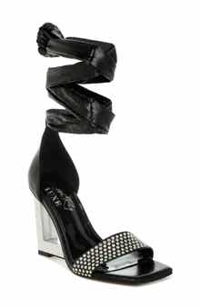 LONDON RAG Harisha Frame Wedge Ankle Tie Sandal