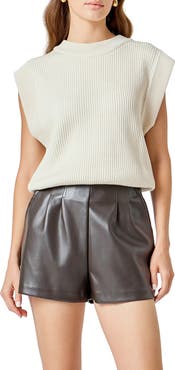 Endless Rose Cap Sleeve Rib Sweater