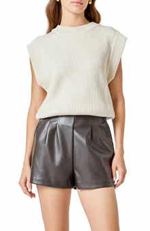 Endless Rose Cap Sleeve Rib Sweater