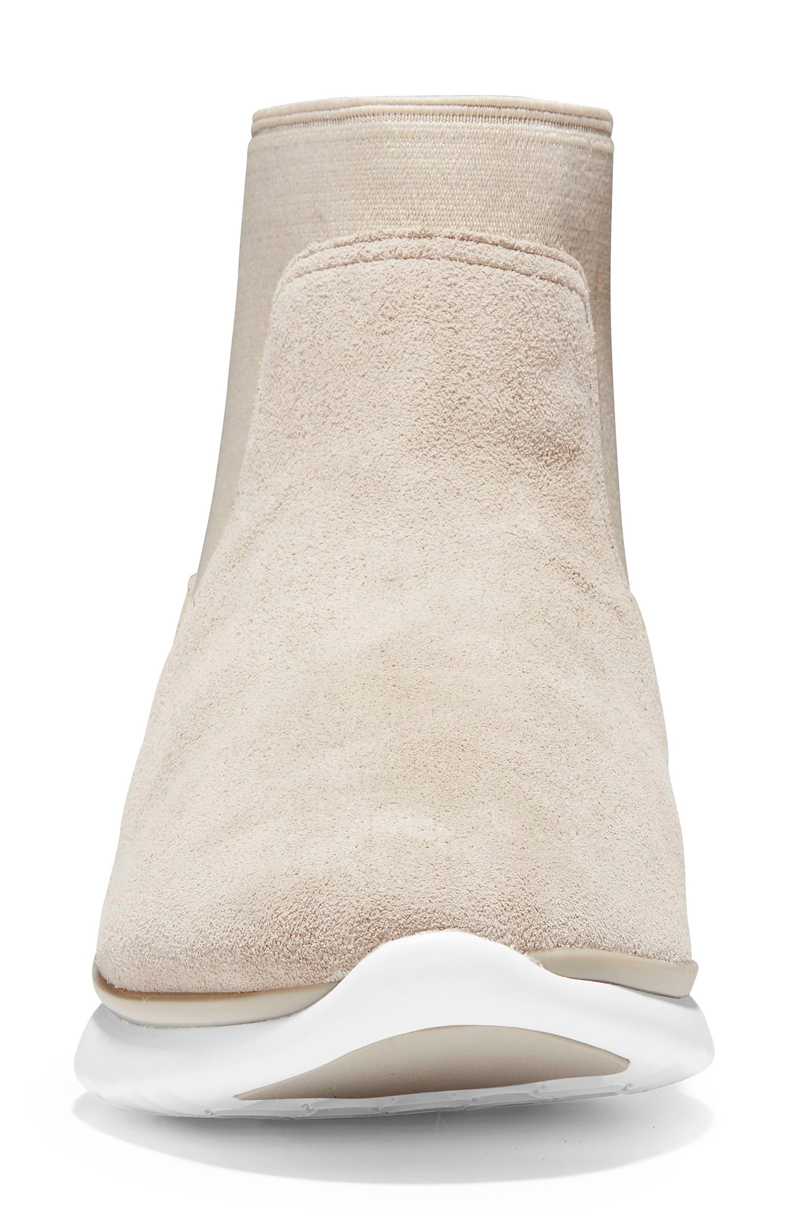3.ZeroGrand Chelsea Bootie, Alternate, color, DOVE WATERPROOF SUEDE