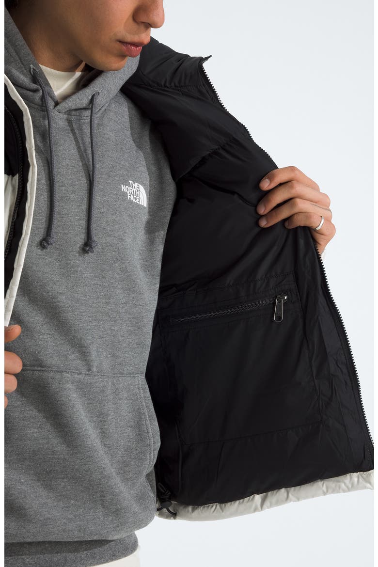 1996 Retro Nuptse 700 Fill Power Down Packable Jacket, Alternate, color, WHITE DUNE/ TNF BLACK R