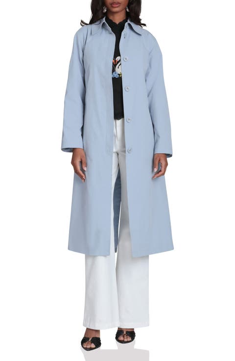 Minimalist Cotton & Nylon Trench Coat