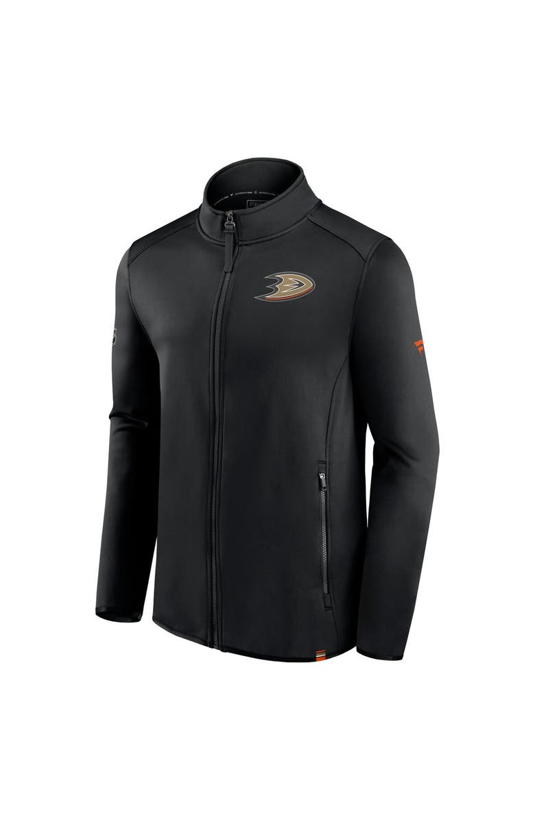 FANATICS Men's Fanatics Branded Black Anaheim Ducks Authentic Pro Full-Zip Jacket, Alternate, color,