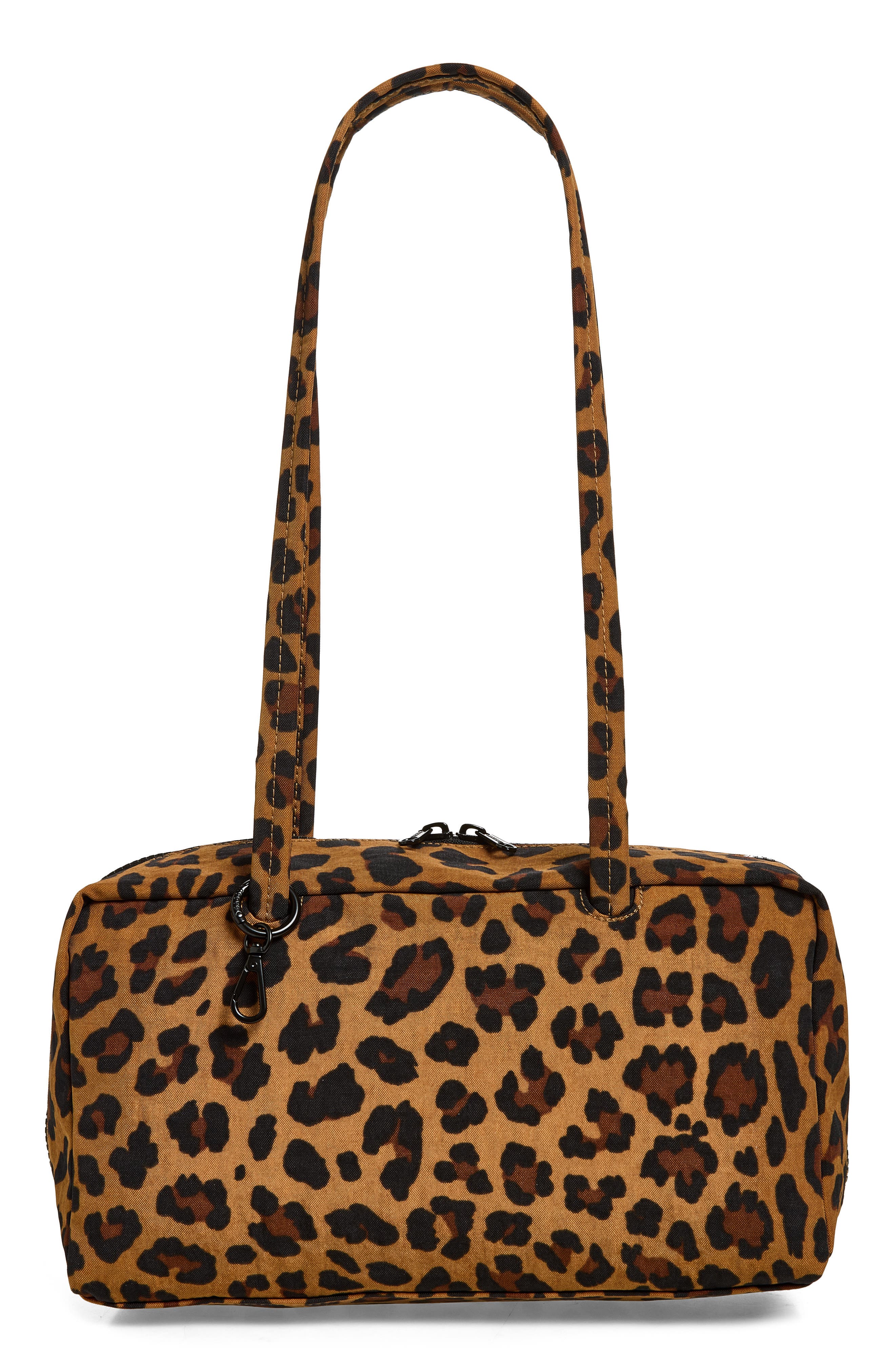 Recycled Nylon Bowler Bag, Main, color, LEOPARD