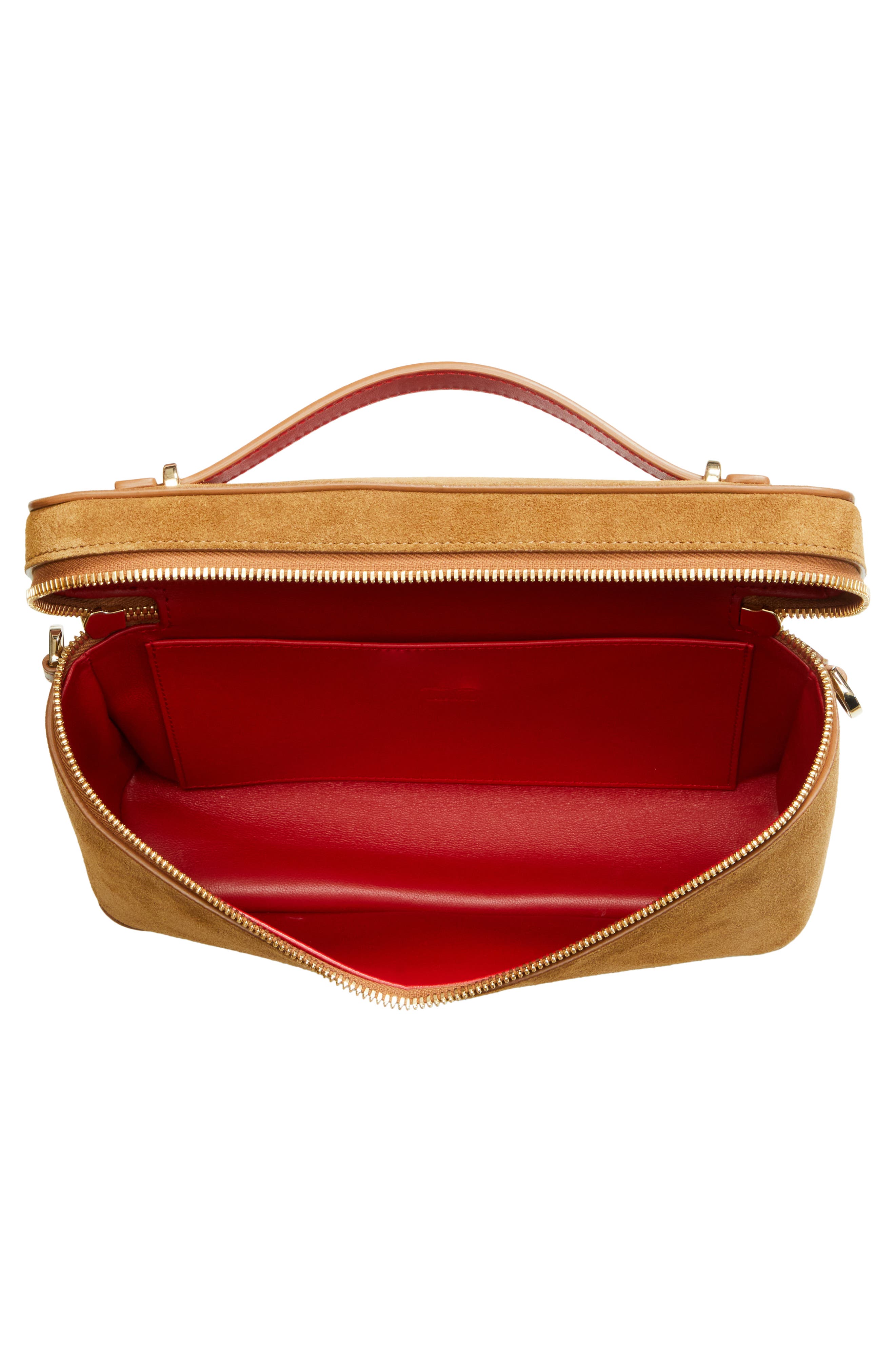 Christian Louboutin Djanis Suede Crossbody Vanity Case | Nordstrom