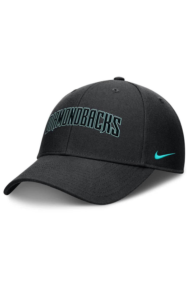 Men's Nike Black Arizona Diamondbacks Rise Gaberdine Adjustable Hat, Alternate, color, Black