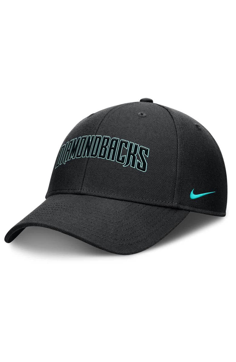 Nike Men's Nike Black Arizona Diamondbacks Rise Gaberdine Adjustable Hat, Alternate, color, Black